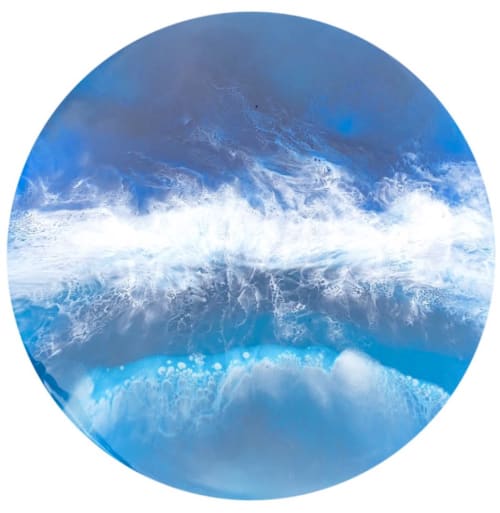 Crazy Waves | Oil And Acrylic Painting in Paintings by Art By Skevi