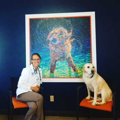 Shake it Off | Paintings by Iris Scott | Caseville Small Animal Clinic in Caseville