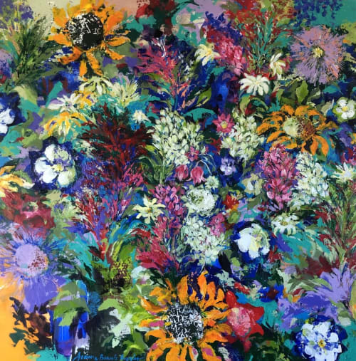 Nature's Bounty (Dreams of Grand Mesa Wildflowers) | Oil And Acrylic Painting in Paintings by Joanne Beaule Ruggles