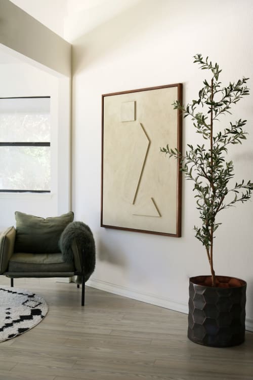 Minimalist Textured Relief | Wall Hangings by Blank Space Studios