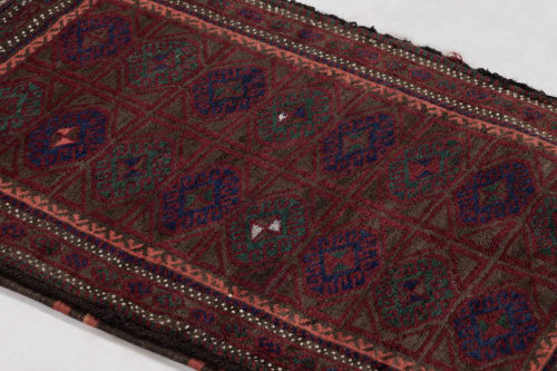 Antique Balisht Tribal Textile with Polychromatic Geometric | Rugs by Rug and Kilim