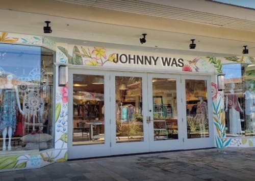 Johnny Was Floral Mural | Murals by Christopher Lord Designs | Johnny Was in Lahaina