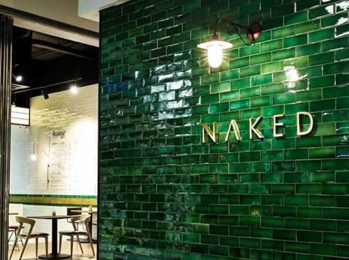 Mixed Green Tiles | Tiles by Akashic Tiles | Naked coffee in Cape Town