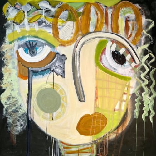 Her Debut | Sold | Oil And Acrylic Painting in Paintings by Aleea Jaques