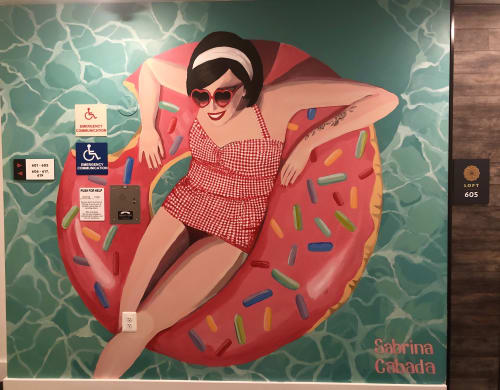 Pool time | Murals by Sabrina Cabada