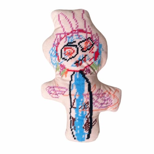 velvet SWAG MONSTER sculpted plush | Pillows by Mommani Threads | Daniel Boone Native Gardens in Boone