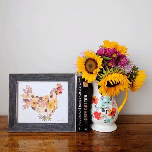 Cherry the Chicken | Paintings by Oxeye Floral Co