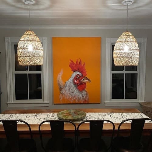 Fred, the Rooster | Paintings by Dana Ellyn