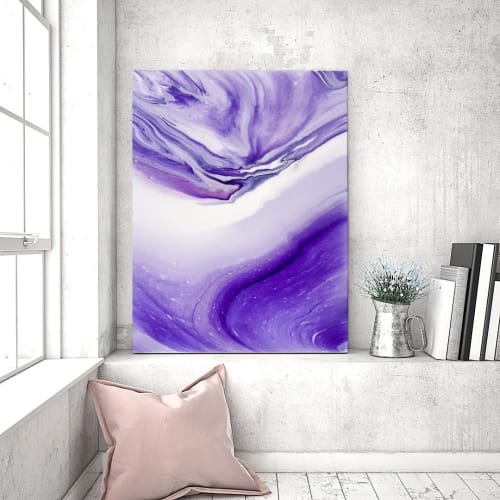 Amethyst Mirror | Paintings by Elements by Natty