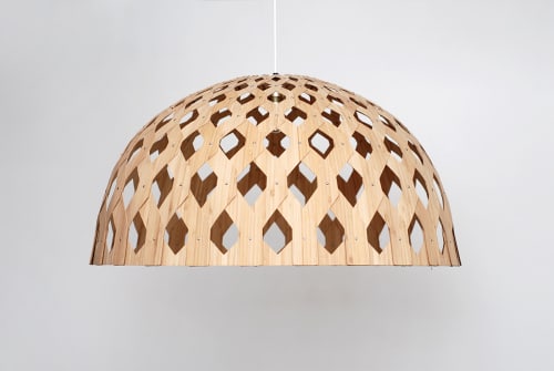 Bamboo Light Hexagonal Dome 80 | Pendants by ADAMLAMP