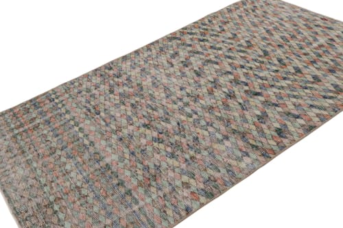 Vintage Zeki Muren rug with Polychromatic Geometric Patterns | Rugs by Rug a