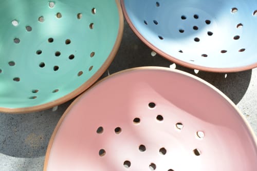 Berry Bowl Colander | Tableware by Tina Fossella Pottery