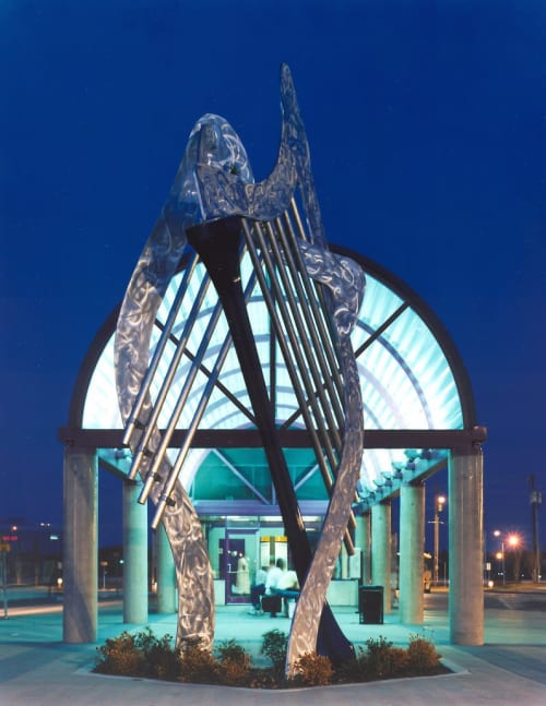 Windharp | Public Sculptures by David Griggs