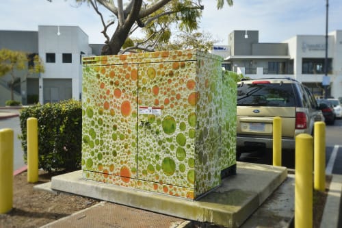 Utility Box Wraps | Public Mosaics by Utility Box Wraps by Lee Sie | The Market Place in San Diego