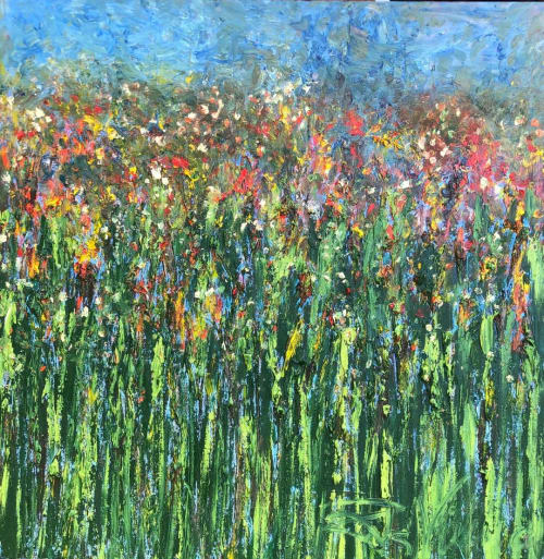 Garden Mire | Oil And Acrylic Painting in Paintings by Rita Vilma
