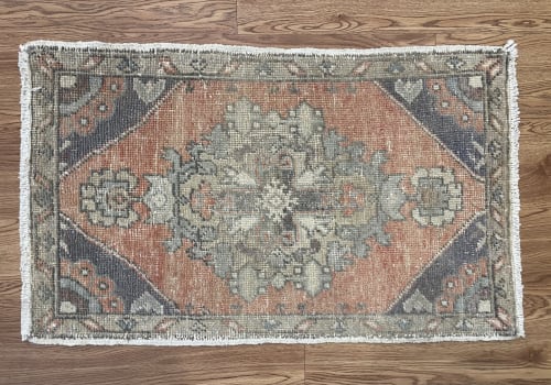 Persian rug runner | 1.6 x 3.6 | Small Rug in Rugs by Vintage Loomz