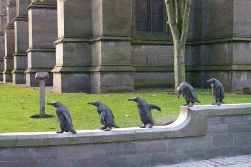 On the march in Dundee | Public Sculptures by Angela Hunter Sculpture | St Marys Church in Dundee