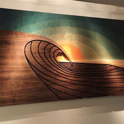 "Sunset Peak" | Wall Sculpture in Wall Hangings by Shaun Thomas