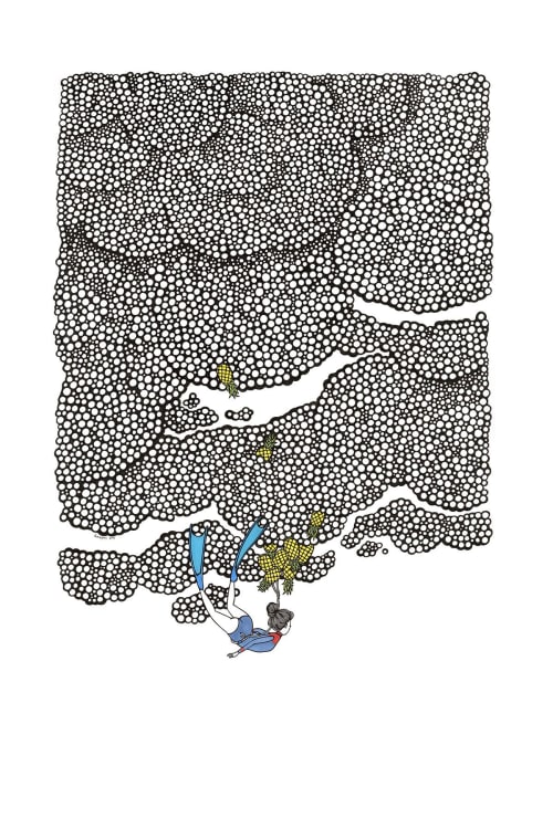 Kris Goto　ハワイ　サイン入り Kris Goto Pen Art Illustrations Hawaii Local Artist