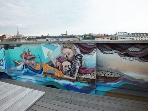 On a journey | Murals by Giorgos Beleveslis (wake_ykz) | Donaukanal in Vienna