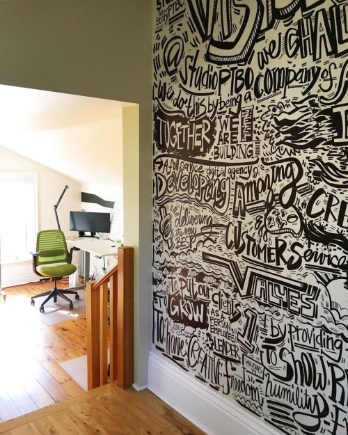 StudioPTBO Creative Mural | Murals by Wilkins Art & Creative Inc.