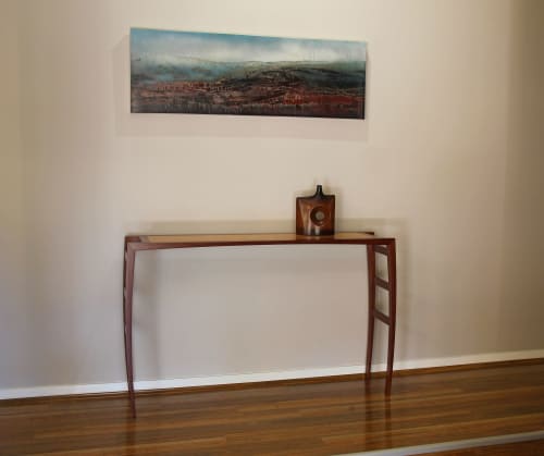 "Mitsu" Hall Table | Tables by Darren Oates Fine Furniture | Private Residence, Grose Vale in Grose Vale