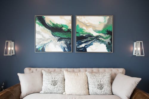 Flowing with Green | Paintings by Kelly Brynteson