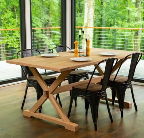 Breadboard X | Dining Table in Tables by Lumber2Love