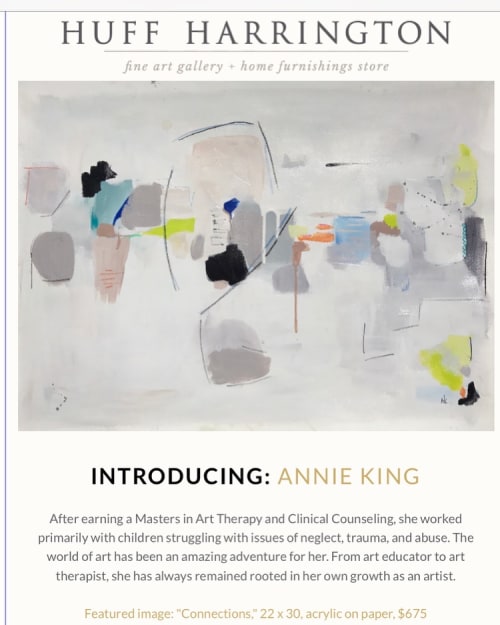 Happening | Paintings by Annie King | Huff Harrington Fine Art in Atlanta