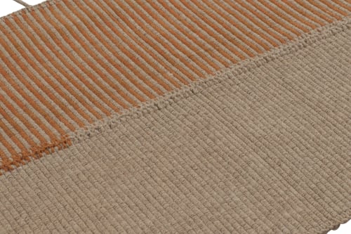 Rug & Kilim’s Accent Kilim, Beige with Orange Textural | Rugs by Rug and Kilim