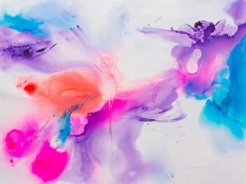 Celestial Views | Oil And Acrylic Painting in Paintings by Maria Bacha
