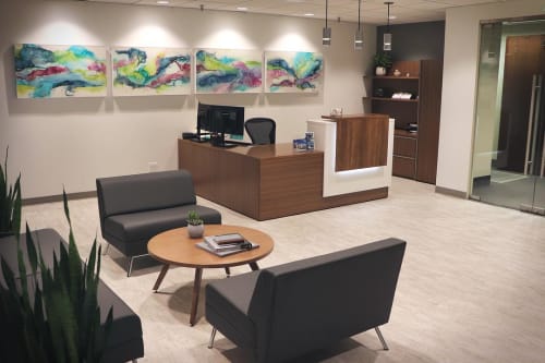 entropy | Mixed Media by Amanda M Moody | Industrious Raleigh Wells Fargo Capitol Center in Raleigh