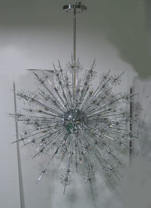 Sputnik Crystal Chandelier 60” | Chandeliers by Custom Lighting by Prestige Chandelier