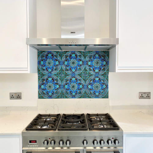 6 Kitchen backsplash turquoise tiles | Tiles by GVEGA