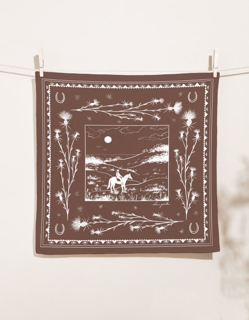 Pastures Bandana | Tapestry in Wall Hangings by Elana Gabrielle