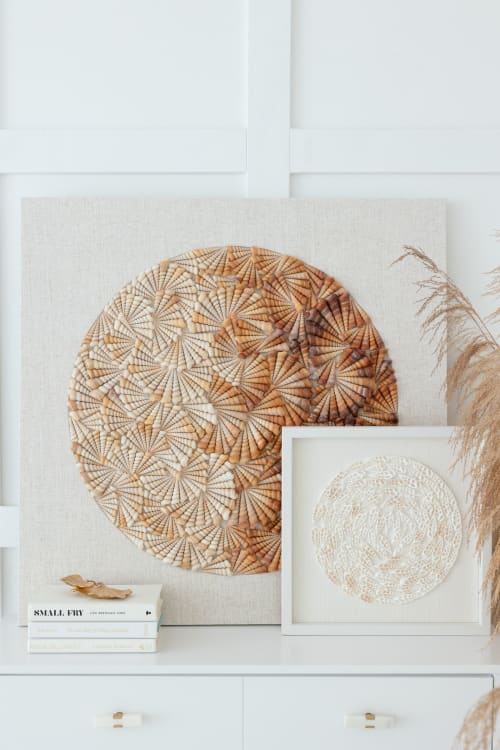 Faded- Contemporary Seashell Artwork | Wall Hangings by Katarina Tifft