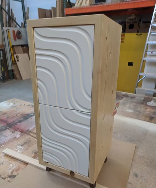 wave cabinet | Tables by MJY Fabrication