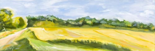 Yellow Whispers | Paintings by Shirley Bavonese | Private Residence, Ann Arbor in Ann Arbor