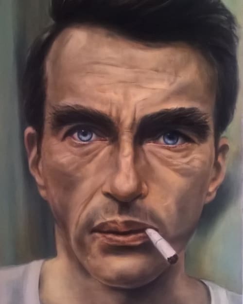Montgomery Clift | Paintings by Juan Casas | Villa Royale in Palm Springs