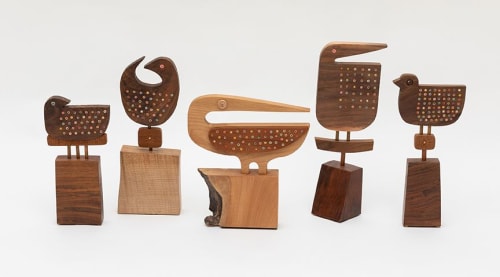 Animalia Series (wood+pencils) | Sculptures by Hilary Pfeifer | Portland in Portland
