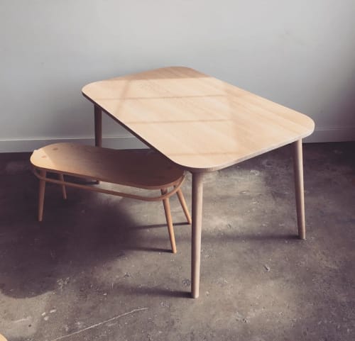 Dining Table and Bucket Bench | Tables by Yvonne Mouser | San Francisco in San Francisco