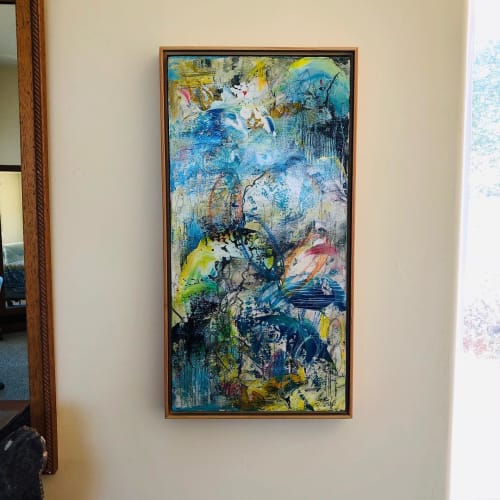 Blue Abstract Painting | Paintings by Rina Patel