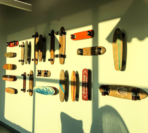 Skateboards | Wall Sculpture in Wall Hangings by ANTLRE - Hannah Sitzer | Google RWC SEA6 in Redwood City