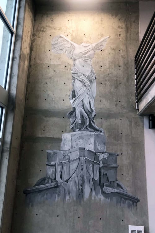 The Goddess Nike | Murals by Josh Scheuerman | C9 Flats in Salt Lake City