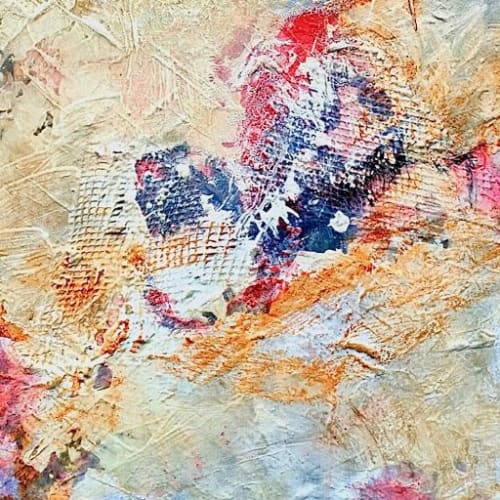 'Breathe Out' Abstract 'In Neutral' series | Paintings by Connie O’Connor