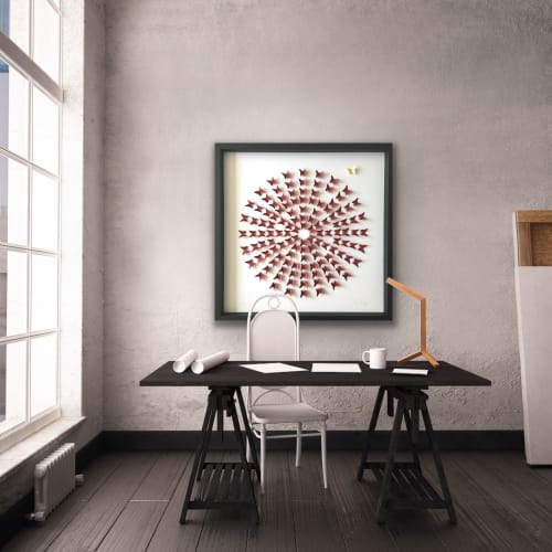 The One That Got Away - Red | Wall Sculpture in Wall Hangings by Lorna Doyan