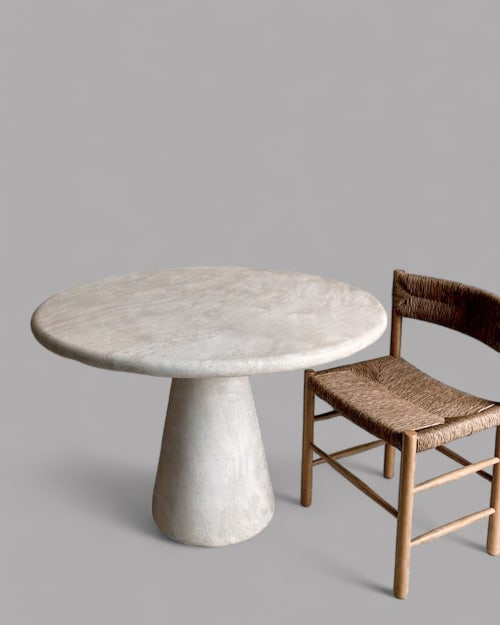 Travertine Marble Dining Table - Stone Table | Tables by Tinella Wood