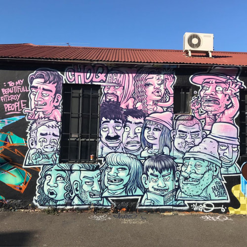 funky people of fitzroy | Murals by Choq | Grace in Fitzroy