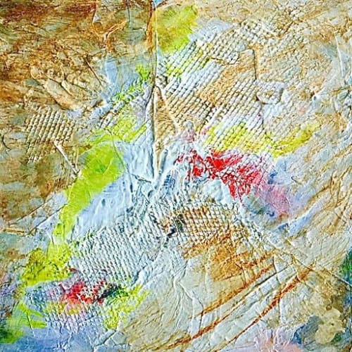 ‘Breathe In’ Abstract 'In Neutral' series | Mixed Media by Connie O’Connor