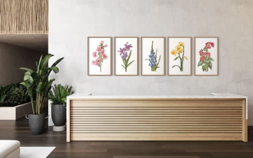 Large-scale Floral on-edge paper art | Wall Sculpture in Wall Hangings by JUDiTH+ROLFE